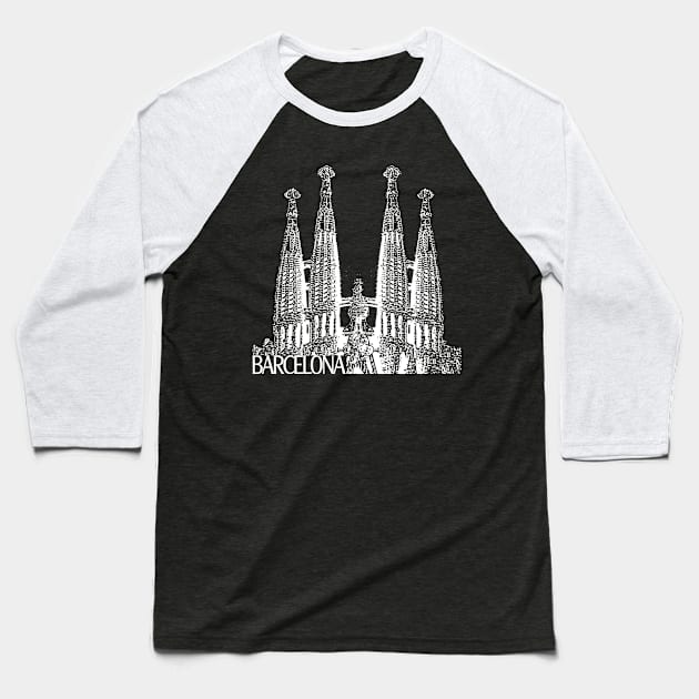 Barcelona Baseball T-Shirt by TravelTs